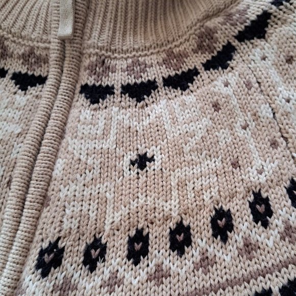 SUNICE STORMPACK WARM LINED CARDIGAN JACKET Sz M WOOL BLD YKK ZIP faux-sherling - Picture 4 of 11